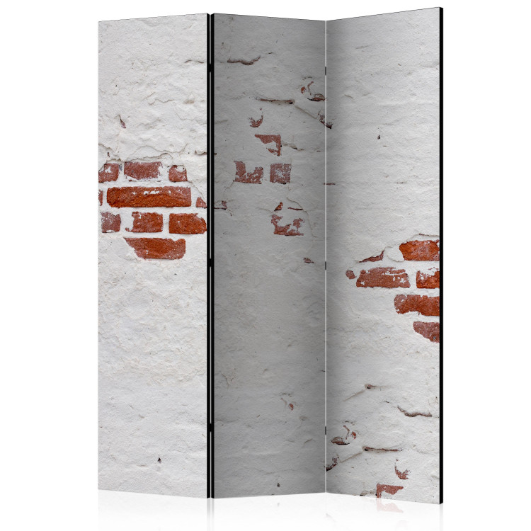 Folding Screen Stone Secret - architectural texture of brick and white concrete 95986
