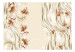 Photo Wallpaper Magic dust - flower motif with ornaments on a gilded background with waves 97286 additionalThumb 1