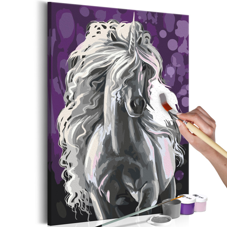 Paint by Number Kit White Unicorn 107496 additionalImage 3