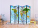 Room Divider World Map for Kids II - map with colorful continents and drawings 113896 additionalThumb 4