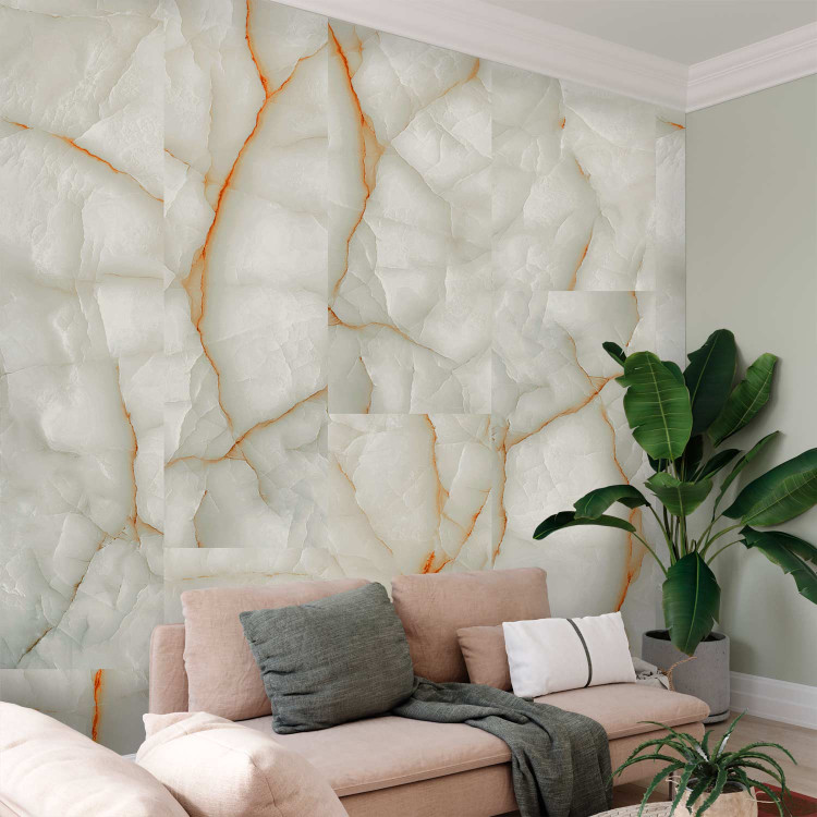Modern Wallpaper White Marble 113996