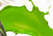 Poster Hummingbird in Flight - Brown bird and spilled paint in green color 114396 additionalThumb 6