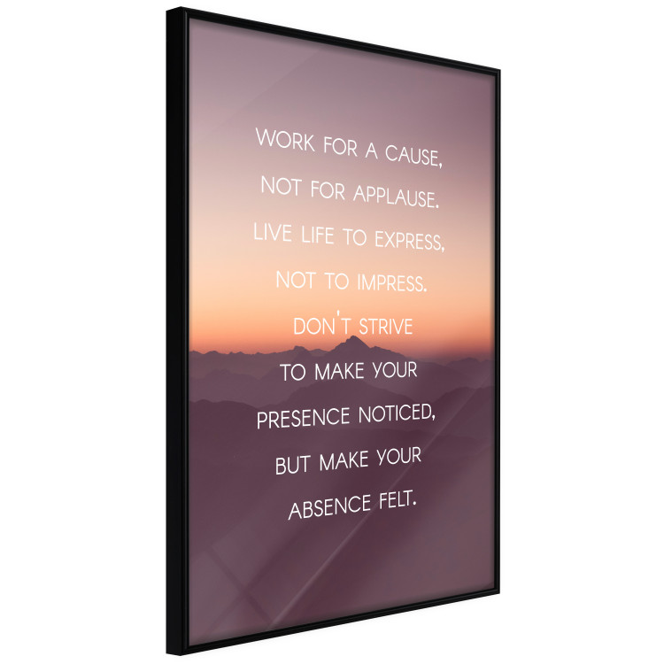 Poster Make your absence felt - motivational texts against a sunset background 115296 additionalImage 10