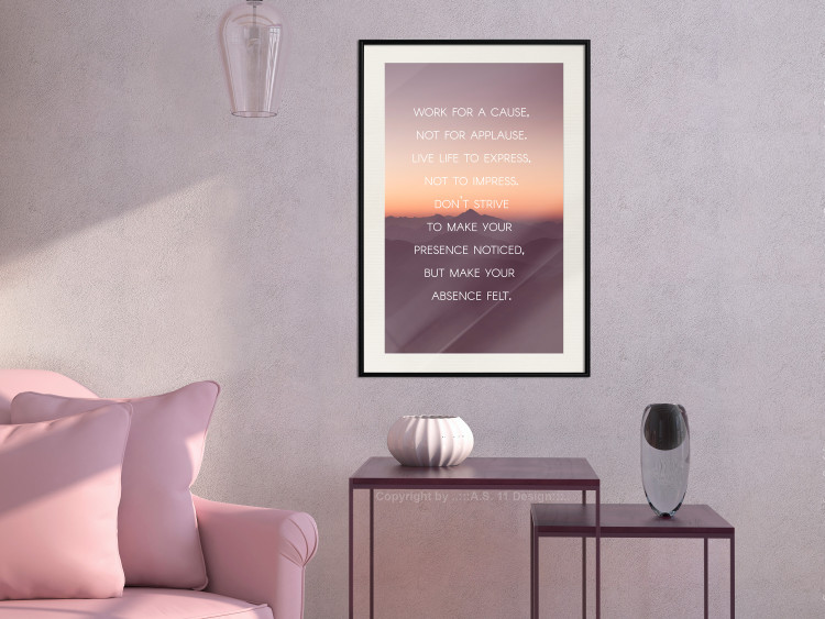 Poster Make your absence felt - motivational texts against a sunset background 115296 additionalImage 23