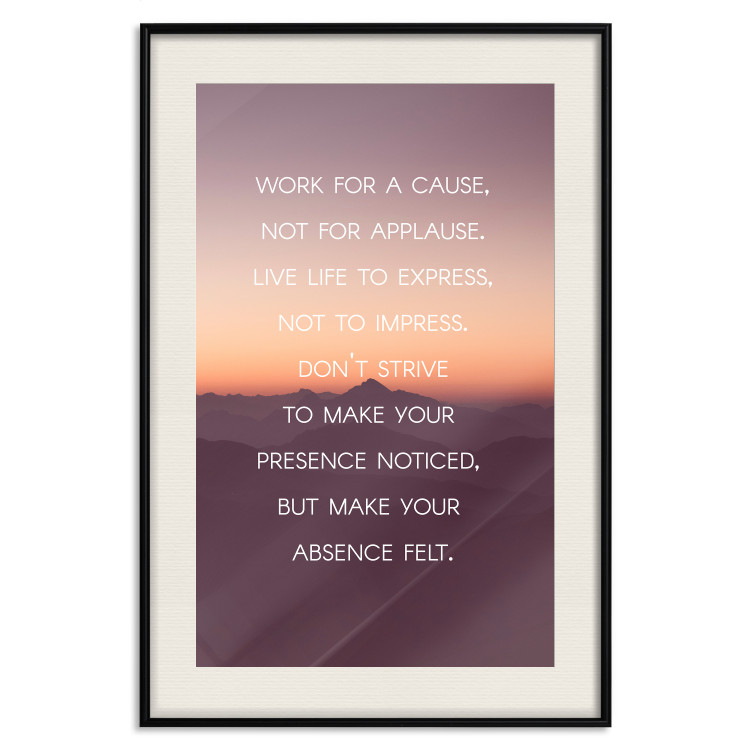 Poster Make your absence felt - motivational texts against a sunset background 115296 additionalImage 26