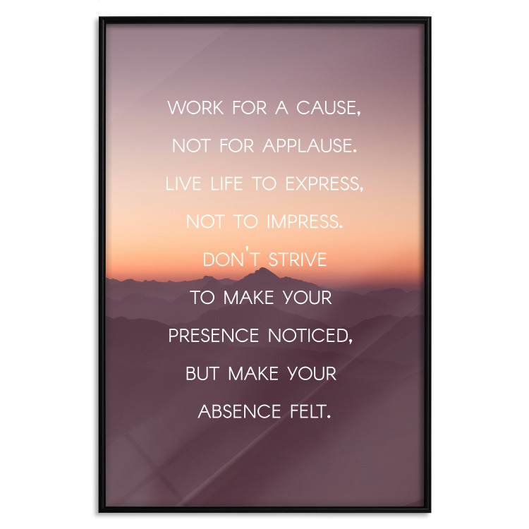 Poster Make your absence felt - motivational texts against a sunset background 115296 additionalImage 17