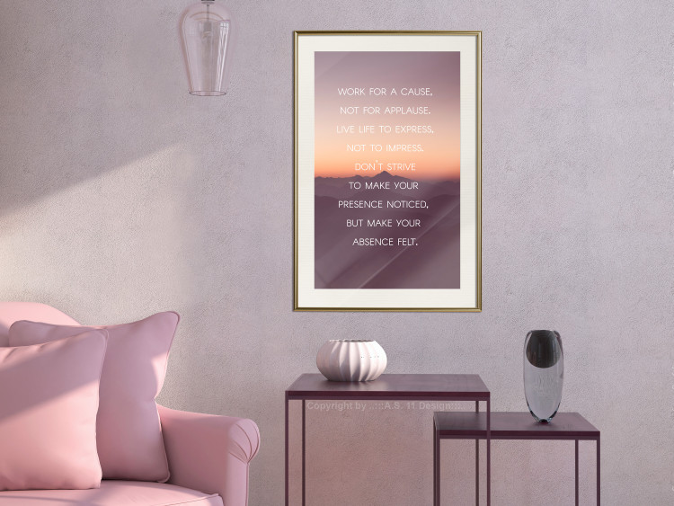 Poster Make your absence felt - motivational texts against a sunset background 115296 additionalImage 22
