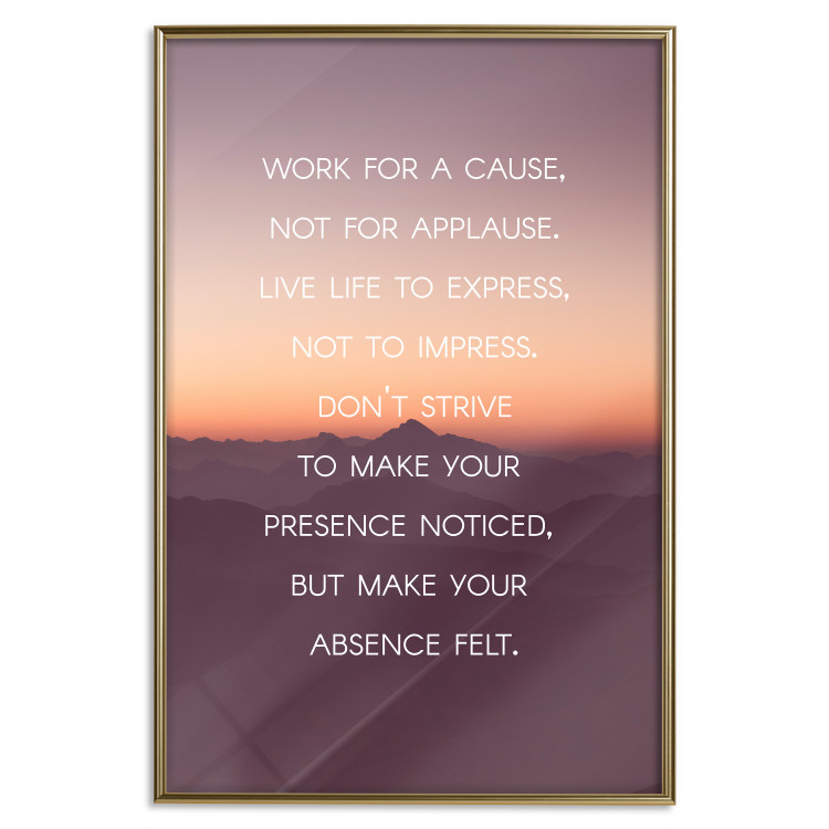 Poster Make your absence felt - motivational texts against a sunset background 115296 additionalImage 16