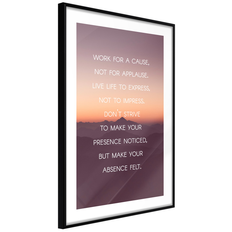 Poster Make your absence felt - motivational texts against a sunset background 115296 additionalImage 11
