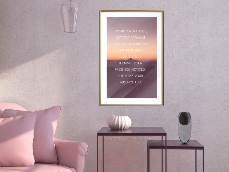 Poster Make your absence felt - motivational texts against a sunset background 115296 additionalImage 13
