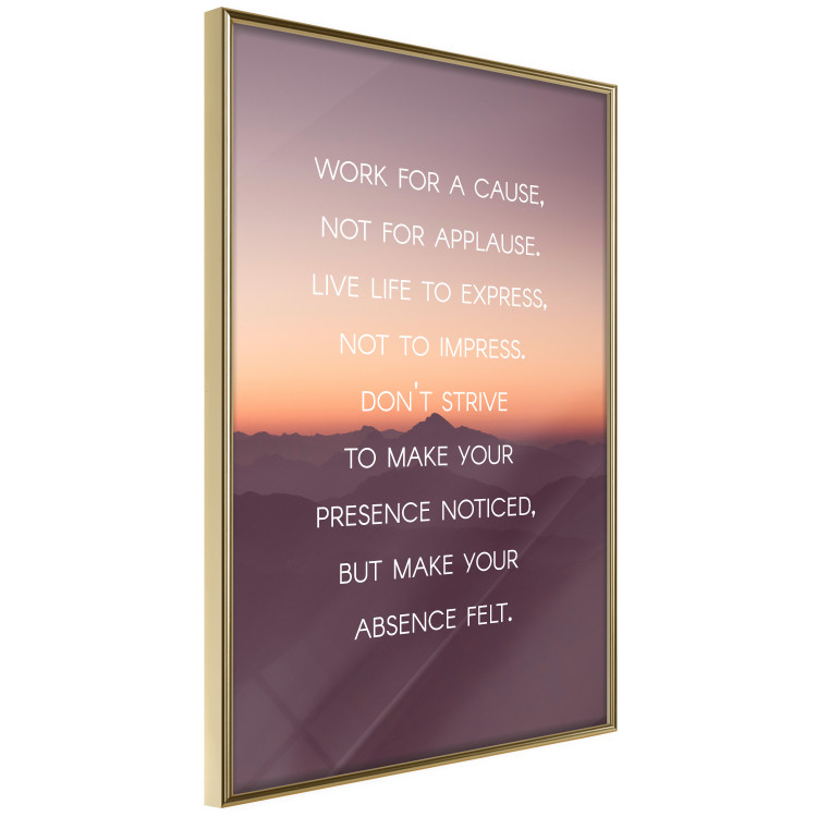 Poster Make your absence felt - motivational texts against a sunset background 115296 additionalImage 14