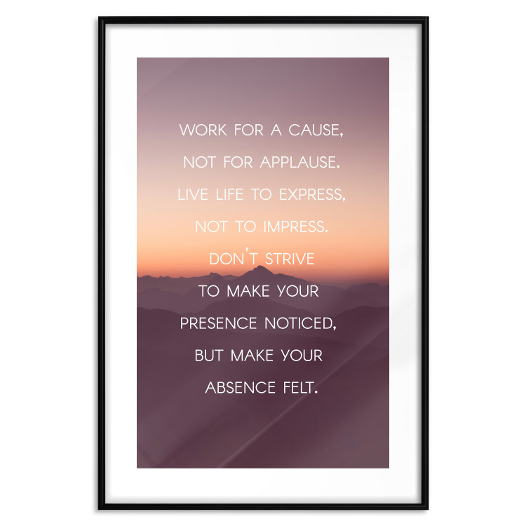 Poster Make your absence felt - motivational texts against a sunset background 115296 additionalImage 18