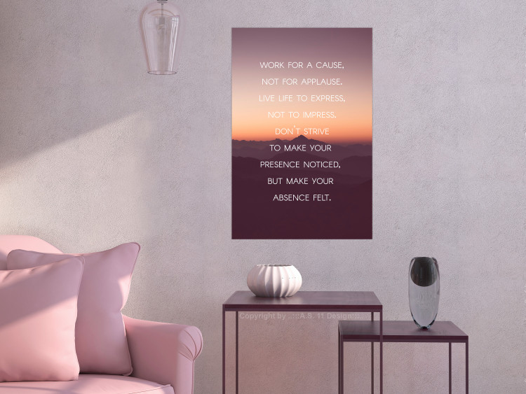 Poster Make your absence felt - motivational texts against a sunset background 115296 additionalImage 20