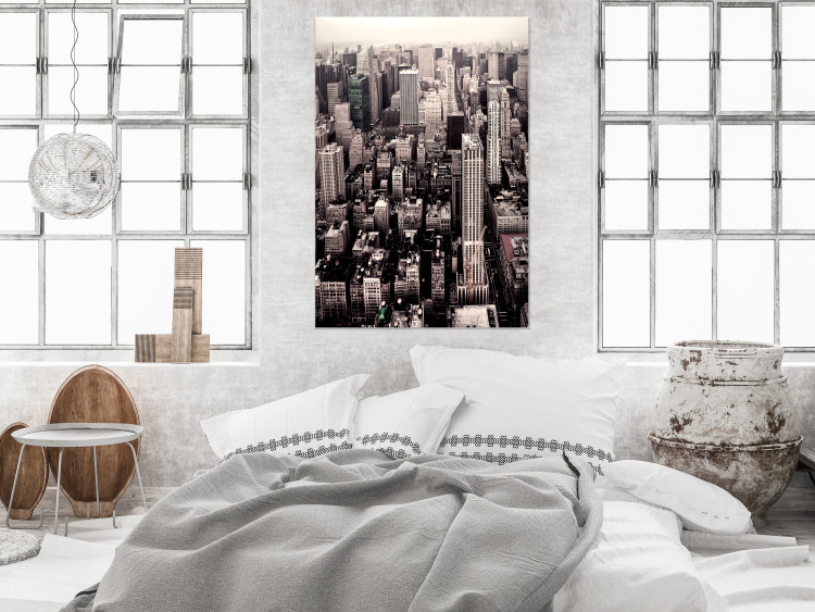 Wall Poster Sepia Manhattan - New York architecture seen from a bird's eye view 116696 additionalImage 23