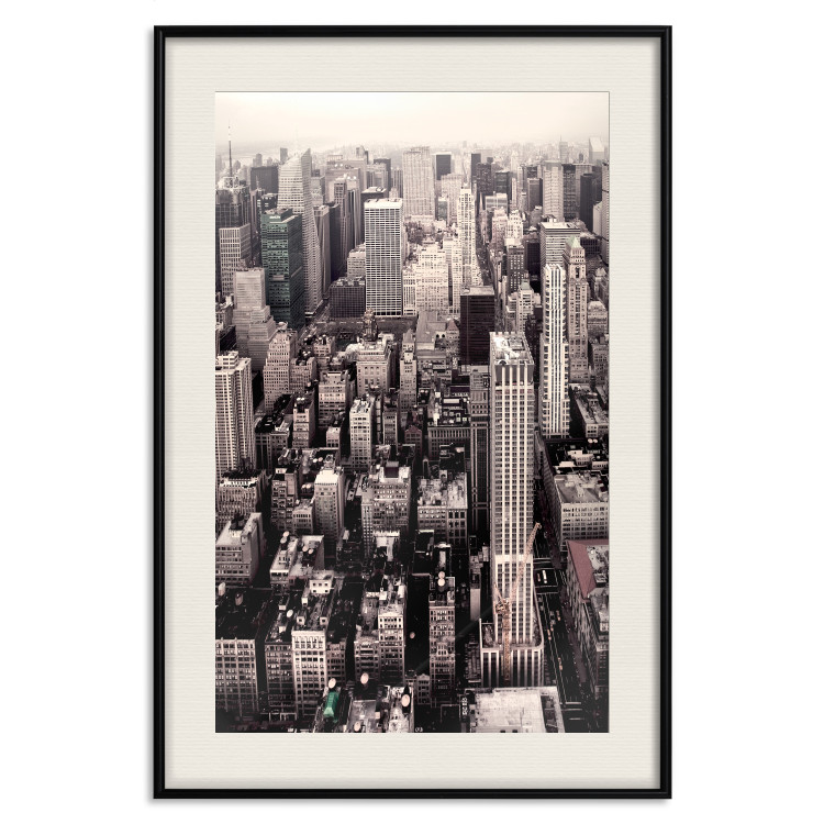 Wall Poster Sepia Manhattan - New York architecture seen from a bird's eye view 116696 additionalImage 18