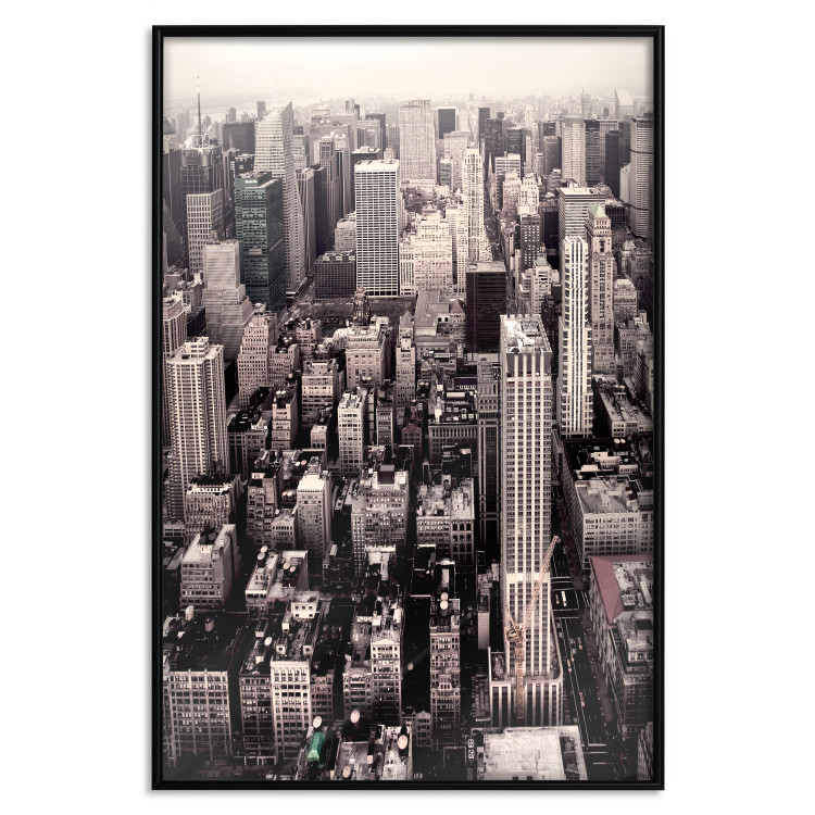 Wall Poster Sepia Manhattan - New York architecture seen from a bird's eye view 116696 additionalImage 18