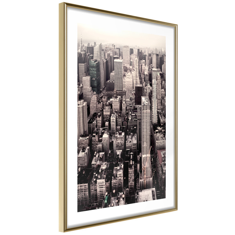 Wall Poster Sepia Manhattan - New York architecture seen from a bird's eye view 116696 additionalImage 8