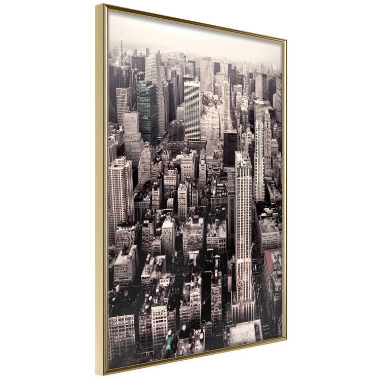 Wall Poster Sepia Manhattan - New York architecture seen from a bird's eye view 116696 additionalImage 12