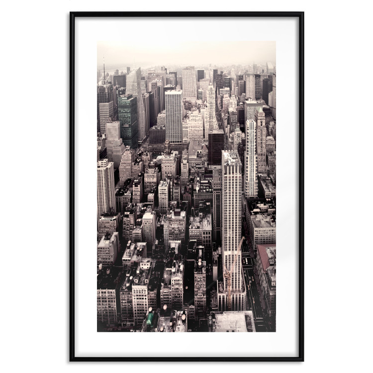Wall Poster Sepia Manhattan - New York architecture seen from a bird's eye view 116696 additionalImage 15