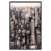 Wall Poster Sepia Manhattan - New York architecture seen from a bird's eye view 116696 additionalThumb 24