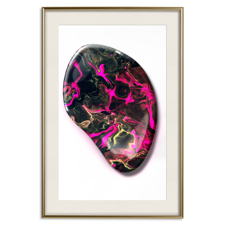 Wall Poster Drop of Magic - abstraction with colorful stone on a uniform background 117796 additionalImage 27