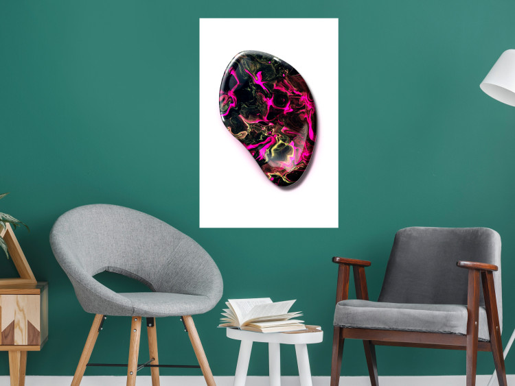 Wall Poster Drop of Magic - abstraction with colorful stone on a uniform background 117796 additionalImage 4