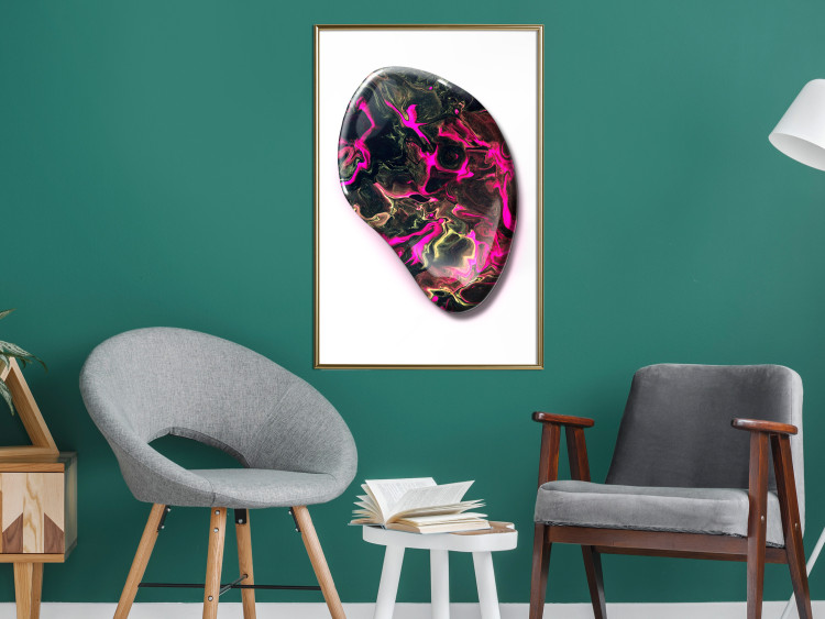 Wall Poster Drop of Magic - abstraction with colorful stone on a uniform background 117796 additionalImage 5
