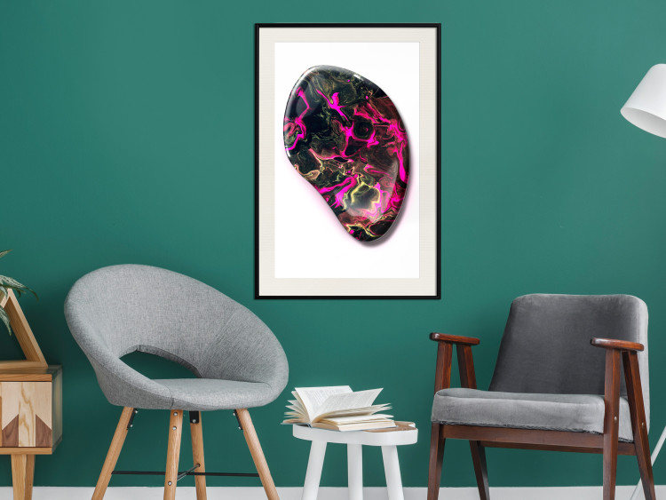 Wall Poster Drop of Magic - abstraction with colorful stone on a uniform background 117796 additionalImage 23