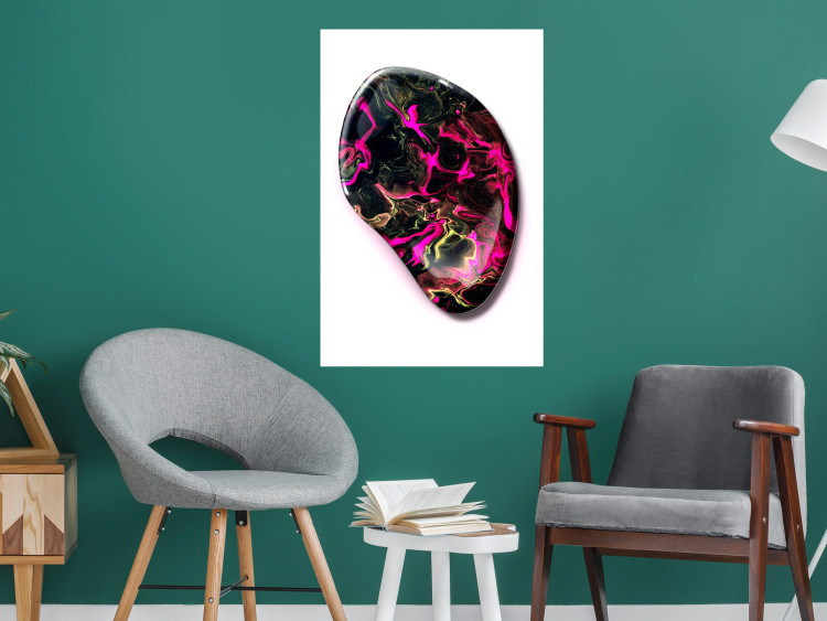Wall Poster Drop of Magic - abstraction with colorful stone on a uniform background 117796 additionalImage 25