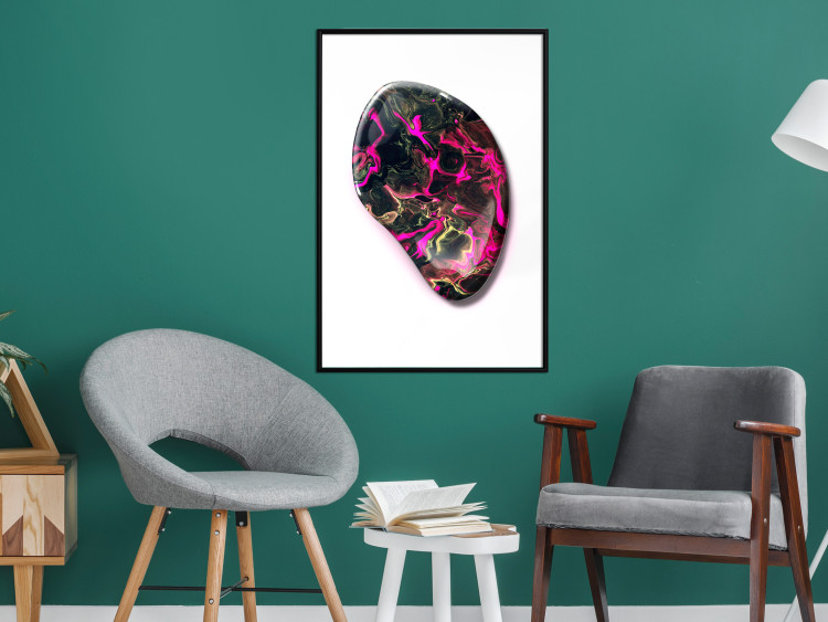 Wall Poster Drop of Magic - abstraction with colorful stone on a uniform background 117796 additionalImage 4