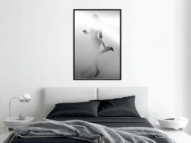 Poster Romantic Desire - black and white sensual composition with a woman 121896 additionalImage 5
