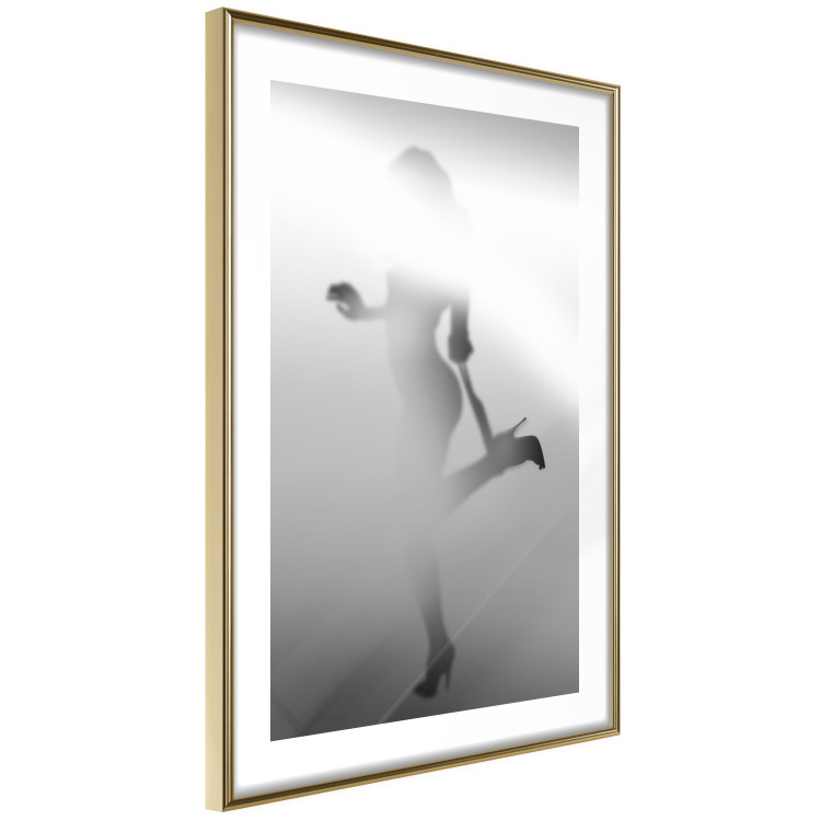 Poster Romantic Desire - black and white sensual composition with a woman 121896 additionalImage 8
