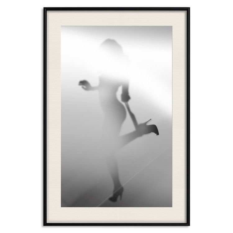 Poster Romantic Desire - black and white sensual composition with a woman 121896 additionalImage 18