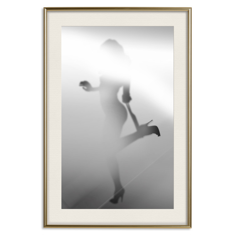 Poster Romantic Desire - black and white sensual composition with a woman 121896 additionalImage 19