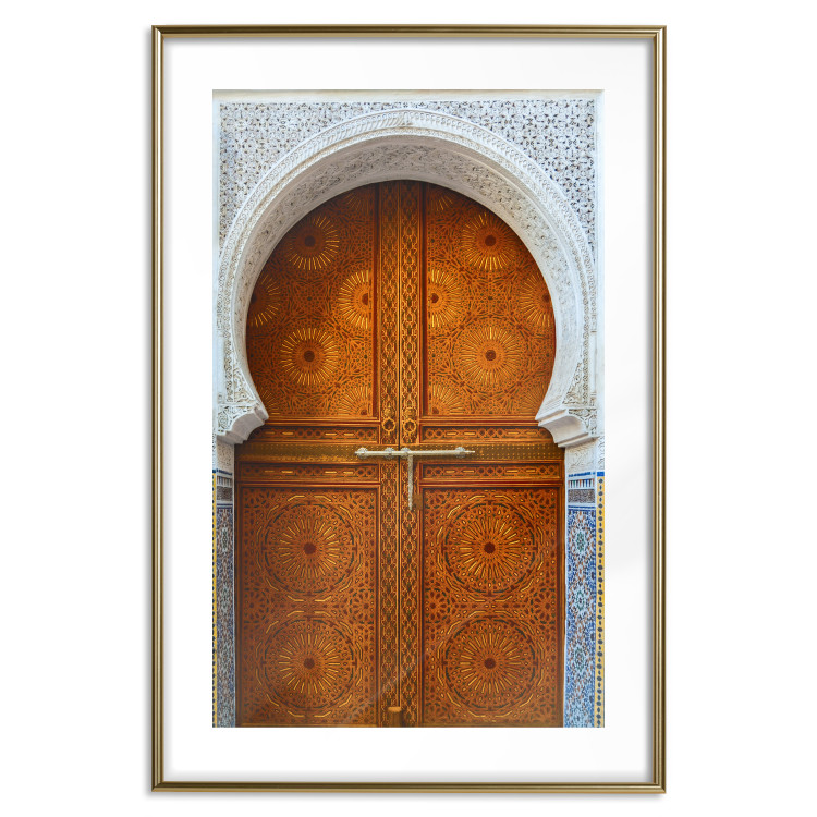 Wall Poster Door to Dreams - grand gates with ornaments and mosaic on lintel 123796 additionalImage 16