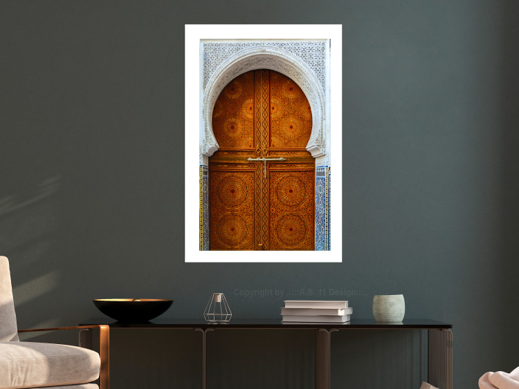 Wall Poster Door to Dreams - grand gates with ornaments and mosaic on lintel 123796 additionalImage 2