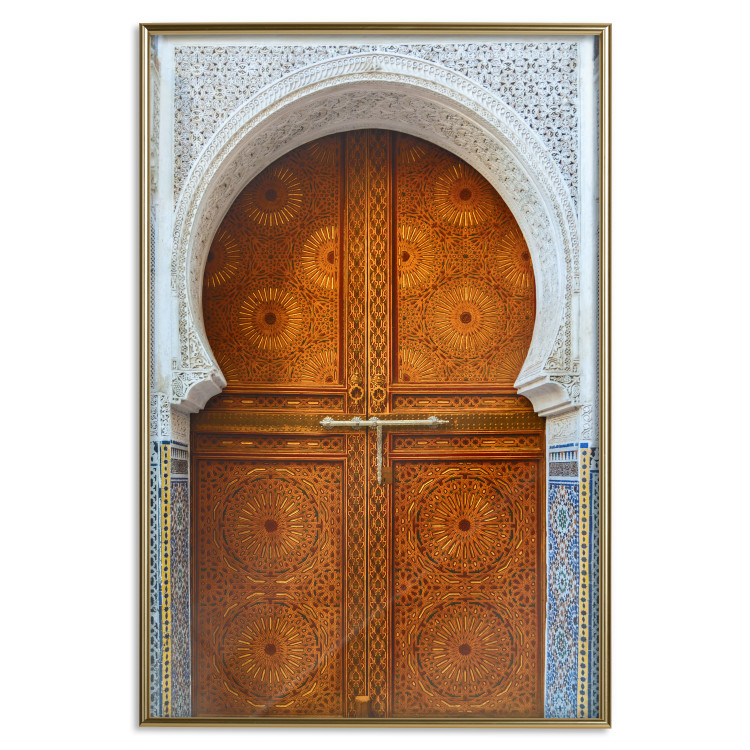 Wall Poster Door to Dreams - grand gates with ornaments and mosaic on lintel 123796 additionalImage 16