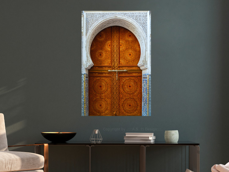 Wall Poster Door to Dreams - grand gates with ornaments and mosaic on lintel 123796 additionalImage 17