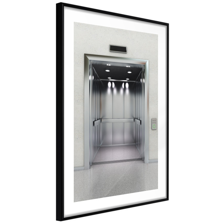 Wall Poster Next Level - architecture of metal elevator with open doors 123896 additionalImage 13