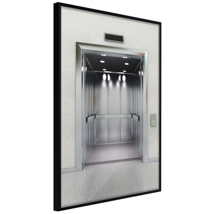 Wall Poster Next Level - architecture of metal elevator with open doors 123896 additionalImage 12
