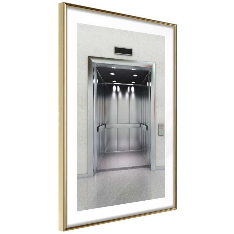 Wall Poster Next Level - architecture of metal elevator with open doors 123896 additionalImage 8