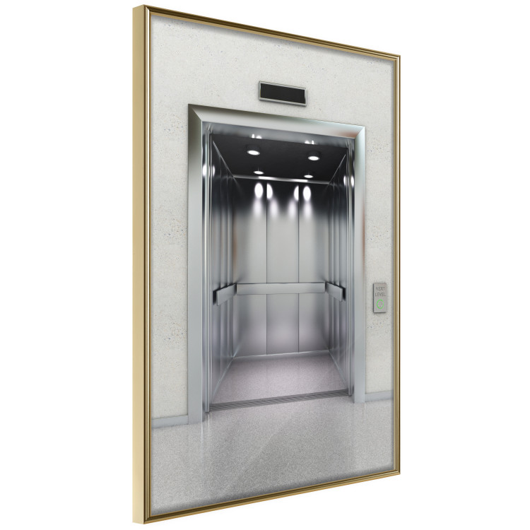 Wall Poster Next Level - architecture of metal elevator with open doors 123896 additionalImage 14