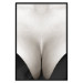 Wall Poster Decolletage - black and white female chest with visible neckline 123996 additionalThumb 18