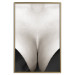 Wall Poster Decolletage - black and white female chest with visible neckline 123996 additionalThumb 21