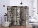 Room Separator Old Plaster II (5-piece) - composition with a texture of gray concrete 124296 additionalThumb 2