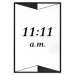 Wall Poster Unusual Hour - numbers between triangles in a black and white motif 125096 additionalThumb 18
