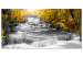 Large canvas print Cascade of Thoughts (Yellow) II [Large Format] 125696