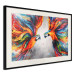 Poster Energy of Colors - abstract colorful animals on a gray smoke background 127096 additionalThumb 2