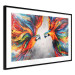 Poster Energy of Colors - abstract colorful animals on a gray smoke background 127096 additionalThumb 6