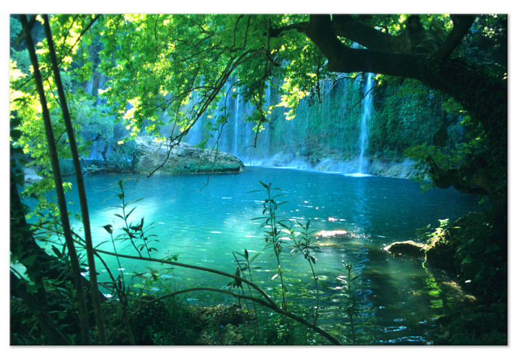 Large canvas print Turquoise Seclusion [Large Format] 128396